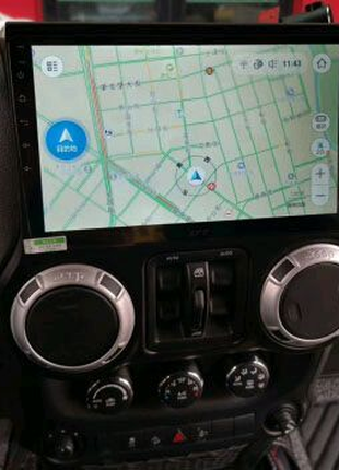Магнітола Jeep Wrangler, Bluetooth, USB, GPS, WiFi, Android