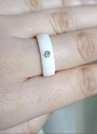 Кільце кераміка біле белое кольцо керамика