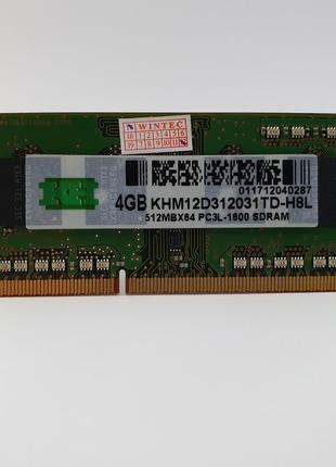 Оперативная память для ноутбука SODIMM KH DDR3L 4Gb 1600MHz PC...