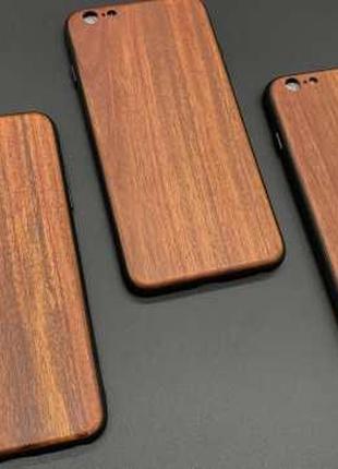 Протиударний дерев'яний чохол для телефону iPhone 6/6s PLUS "Ч...