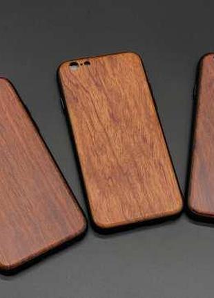 Дерев'яний чохол для смартфона iPhone 6/6s дерев'яний "темна ч...
