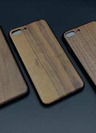Дерев'яний чохол для смартфона iPhone 7/8 PLUS протиударний ба...