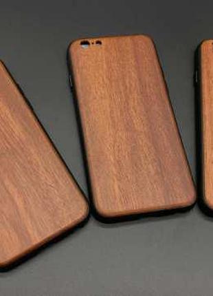 Дерев'яний бампер для смартфона iPhone 6/6s "Черешня" протиуда...