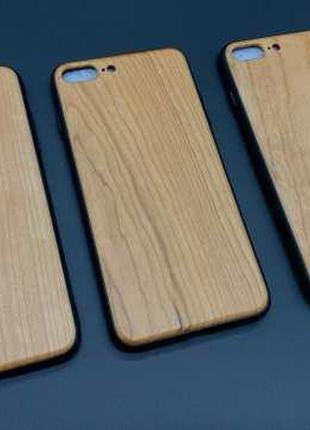 Бампер для смартфона iPhone 7/8 PLUS дерев'яний колір "вільха"...