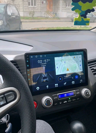 Магнітола Honda Civic 8, Bluetooth, USB, GPS, WiFi, Android