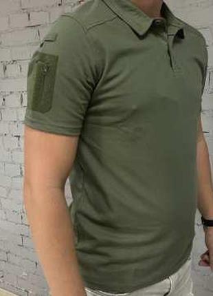 Мужчкая футболка Polo тактическая Combat цвета хаки, размер ХХ...