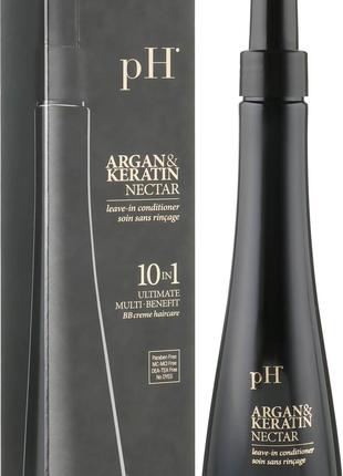 Нектар для волос 10 в 1 Арган и Кератин pH Argan&Keratin; Nect...