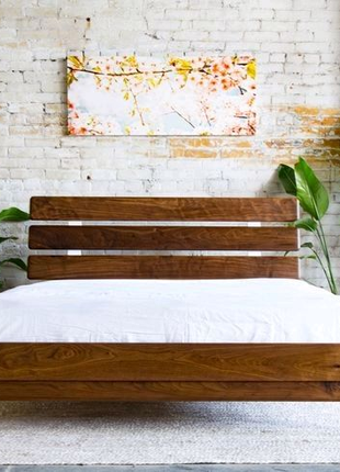 Ліжка двоспальні з натурального дерева