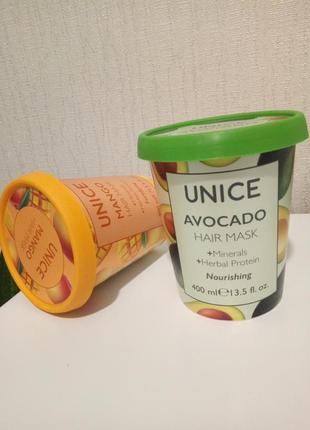 Unice mango hair mask маска для волосся манго