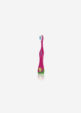 Мягкая детская зубная щетка «оптифреш» (розовая)