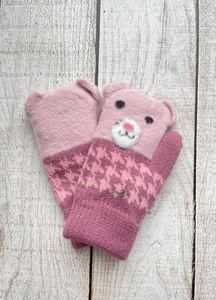 Уценка зимние перчатки варежки на 4 5 лет