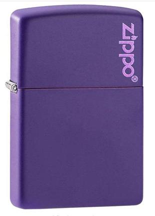 Зажигалка Zippo Purple Matte Lighter Zippo Logo