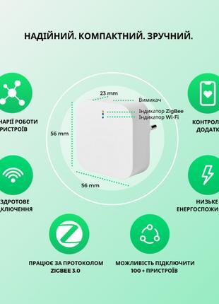 Беспроводной Zigbee шлюз/хаб для умного дома Tuya Smart ХИТ 2023