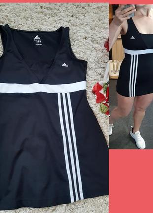 Спортивное платье мини под шорты ,adidas,  p.s-m