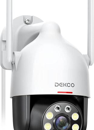 Наружная камера видеонаблюдения DEKCO 2K с отслеживанием движе...