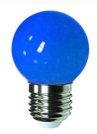 Лампа светодиодная Lemanso 1,2W E27 G45 LM705 синяя