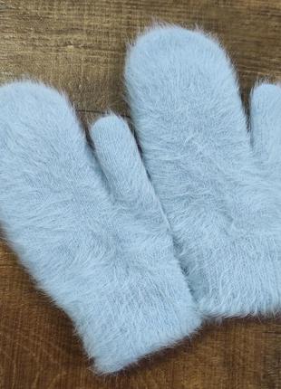 Рукавиці рукавиці варежки жіночі хутро кролика теплі зимові
