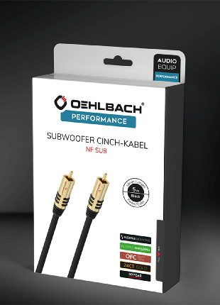 Oehlbach кабель сабвуфера синхронный 3 метра