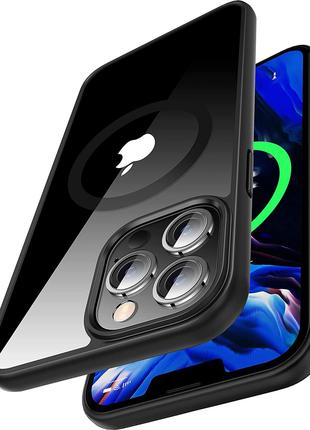 Прозрачный прочный магнитный чехол для iPhone 13 Pro Max casecoo
