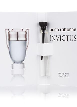 Туалетная вода (пробник) Paco Rabanne Invictus для мужчин - 5 мл