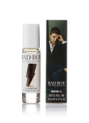 Мужской шариковый парфюм Carolina Herrera Bad Boy - 10 мл