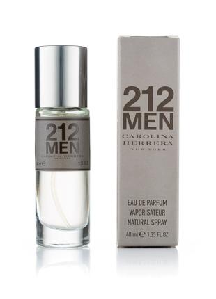 Чоловічі парфуми мініатюра Carolina Herrera 212 Men — 40 мл (320)