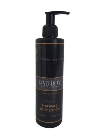Парфюмированный лосьон для мужчин Carolina Herrera Bad Boy 200 мл