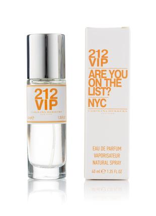 Жіночі мініпарфуми Carolina Herrera 212 Vip — 40 мл (320)