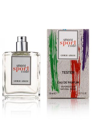 Чоловічі парфуми тестер Armani Code Sport — 50 мл (new)