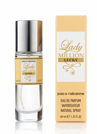 Женский мини парфюм Paco Rabanne Lady Million Lucky 40 мл (320)