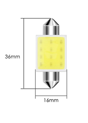 Автомобильные led лампы C5W COB Подсветка салона 36 мм