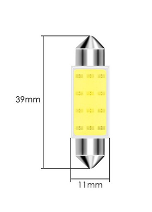 Автомобильные led лампы C5W COB Подсветка салона 39 мм