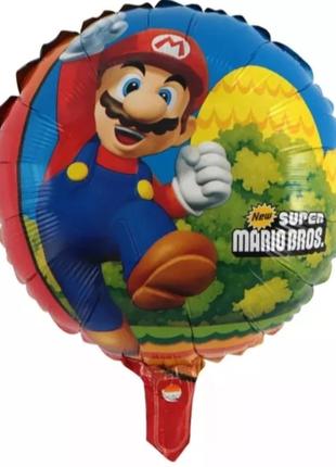 Кулька повітряна "Маріо" - діаметр кульки 40см (без гелію)