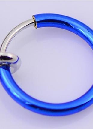 Сережкое кольцо обманка для пирсинга