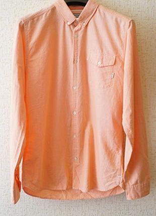 Мужская рубашка scotch &amp; soda оранжевого цвета.