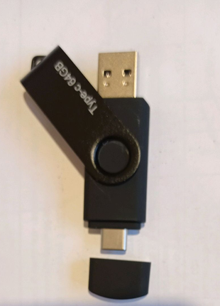 Флешка з 2 сторін. USB, type-c. 64Гб