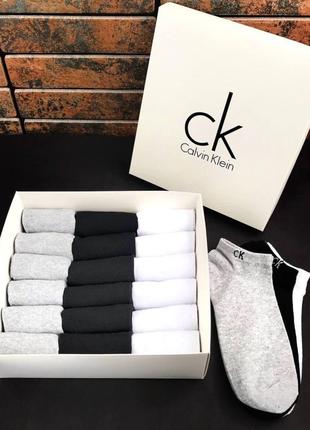 Набір Шкарпеток 18 пар Calvin Klein (білі, сірі, чорні)