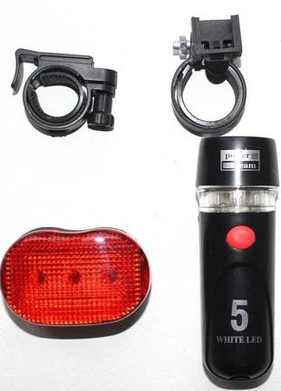 Комплект велосипедных фонарей den-008 velo