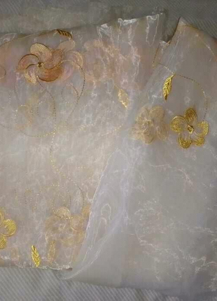 Ткань Органза с вышивкой, ширина 2.9м