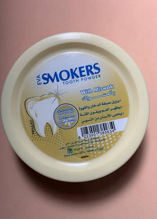 Зубной порошок EVA для курильщиков с мисваком