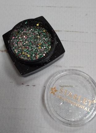 Брокат для декора ногтей starlet