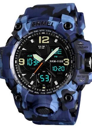 Чоловічий спортивний годинник skmei 1155 електронне з підсвічу...