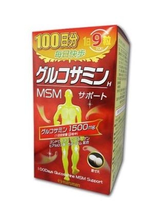 Япония, maruman глюкозамин 1500 мг+ хондроитин+ рыбный коллаге...