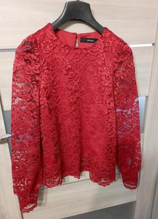 ❤️гипюровая блуза блузка в новом состоянии vero moda