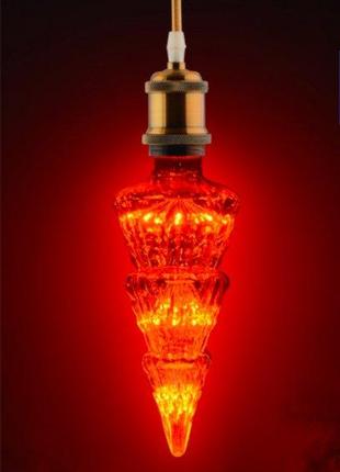 Led лампа декоративная "Pine-Красная" 2W E27 Horoz Electric