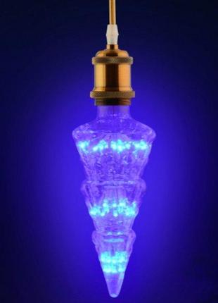 Led лампа декоративная "Pine-Синяя" 2W E27 Horoz Electric