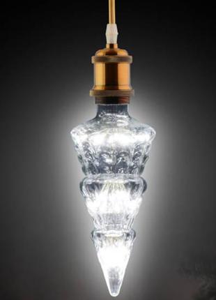 Led лампа декоративная "Pine-Белая" 2W E27 Horoz Electric