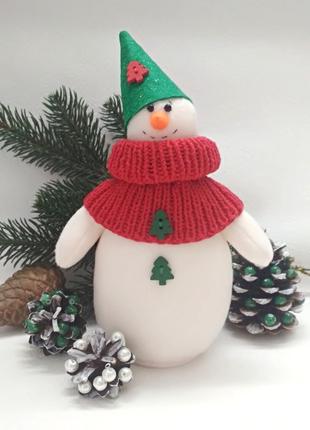 Снеговик для новогоднего декора или подарка
