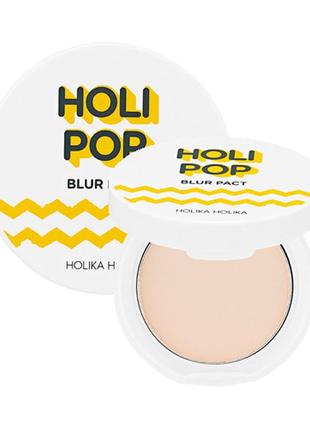 Компактная пудра для лица holika holika holi pop blur pact spf...
