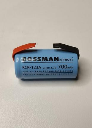 Аккумулятор под пайку BOSSMAN PROFI Li-Ion CRC-123A/16340 3,7V...